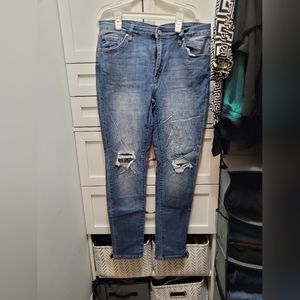 KanCan High Rise Ankle Skinny